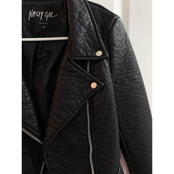 Nasty Gal Vegan Leather Jacket / XS - Picture 3 of 8